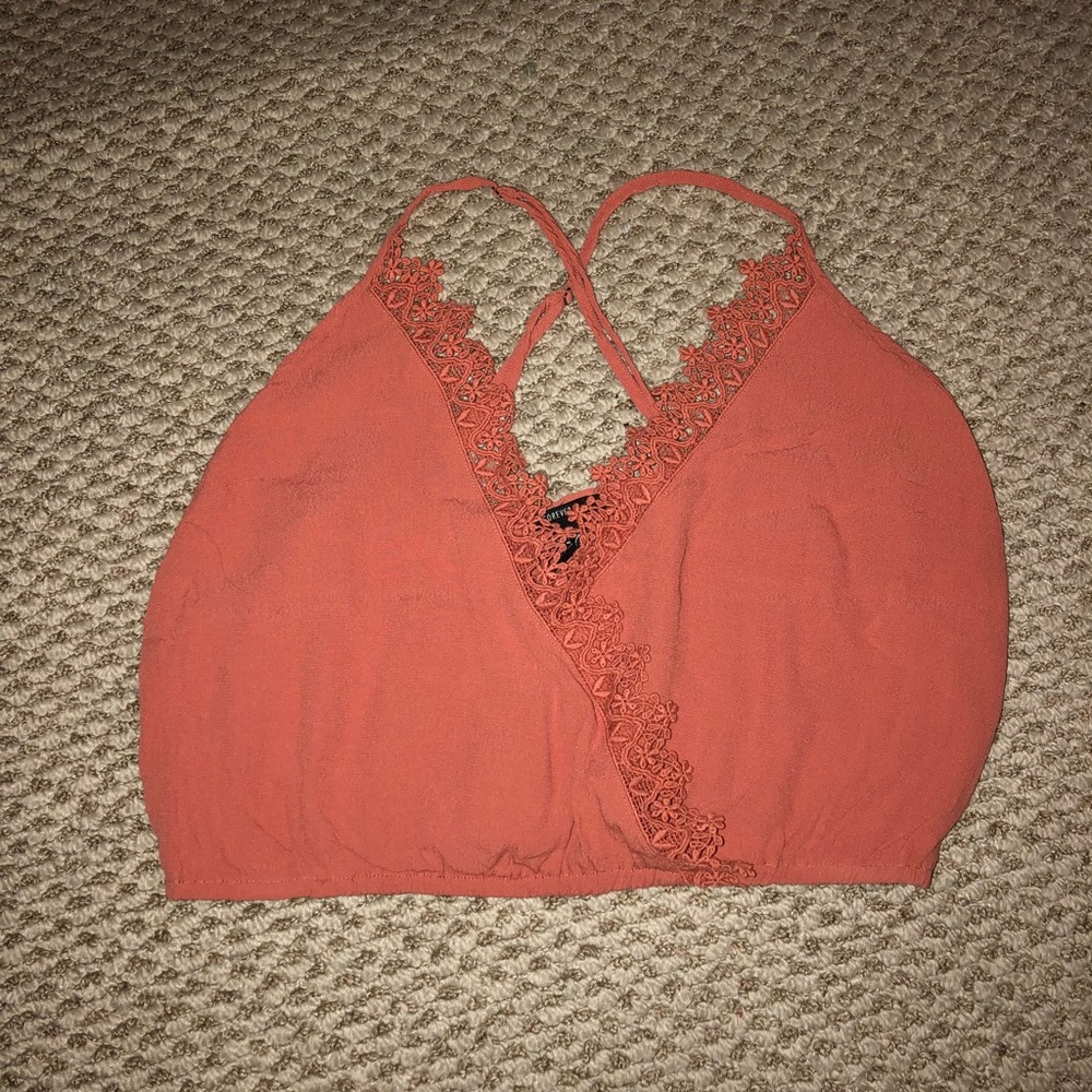 Orange Forever 21 Crop Top